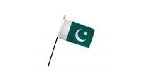 Pakistan 4x6in Stick Flag