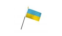 Ukraine 4x6in Stick Flag