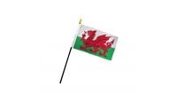 Wales 4x6in Stick Flag