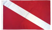 Diver Printed Polyester Flag 3ft by 5ft