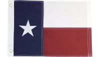 Texas 12x18in Grommeted Embroidered Flag