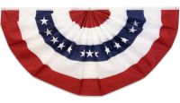 USA Embroidered Bunting Flag 6ft by 3ft