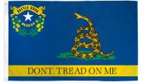 Don't Tread On Me Nevada Gadsden Printed Polyester Flag 3ft by 5ft