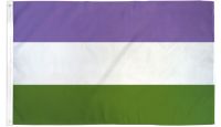 Genderqueer  Printed Polyester Flag 3ft by 5ft