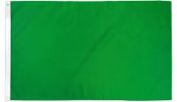 Green Solid Color Printed Polyester Flag 3ft by 5ft