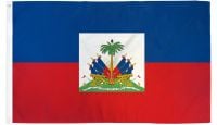 Haiti  Printed Polyester Flag 3ft by 5ft