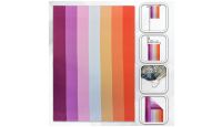 H&G Studios Lesbian  Printed Polyester Flag 12in by 18in with close ups of material and on pole