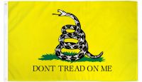 Don't Tread On Me Gadsden Yellow Printed Polyester DuraFlag 3ft by 5ft