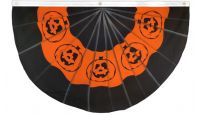 Halloween Pumpkin Printed Polyester Bunting Flag 5ft by 3ft