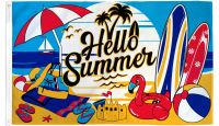 Hello Summer Flag 3x5ft Poly