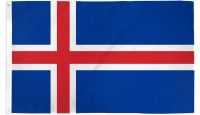 Iceland Printed Polyester Flag 2ft by 3ft