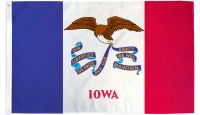 Iowa Printed Polyester Flag 2ft by 3ft