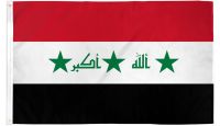 Iraq Old  Printed Polyester Flag 3ft by 5ft