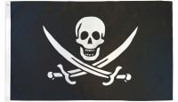 Jack Rackham Pirate Printed Polyester Flag 2ft by 3ft