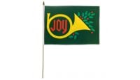 Christmas Joy 12x18in Stick Flag