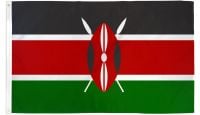 Kenya   Printed Polyester Flag 3ft by 5ft