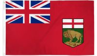 Manitoba  Printed Polyester Flag 3ft by 5ft