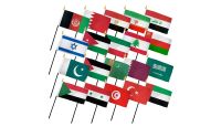 (4x6in) Set of 20 Middle East Stick Flags