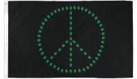 Peace Leaves Printed Polyester Flag 3ft by 5ft