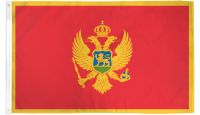 Montenegro Printed Polyester Flag 2ft by 3ft