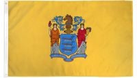 New Jersey Printed Polyester Flag 2ft by 3ft