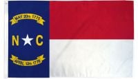 North Carolina Printed Polyester Flag 2ft by 3ft