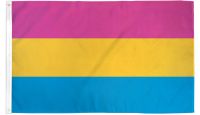 Pansexual Printed Polyester Flag 3ft by 5ft