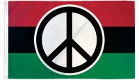 Peace Pan-African Printed Polyester Flag 3ft by 5ft