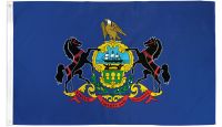 Pennsylvania Printed Polyester Flag 2ft by 3ft