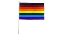 Philly Rainbow 12x18in Stick Flag