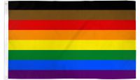 Philly Rainbow Printed Polyester Flag 3ft by 5ft
