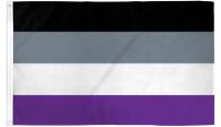 Asexual  Printed Polyester Flag 3ft by 5ft