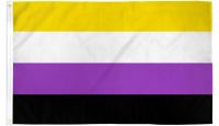 Non-Binary  Printed Polyester Flag 2ft by 3ft