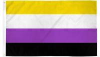 Non-Binary  Printed Polyester Flag 3ft by 5ft