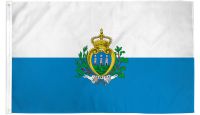 San Marino Printed Polyester Flag 2ft by 3ft