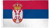 Serbia Printed Polyester Flag 2ft by 3ft