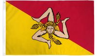 Sicily  Printed Polyester Flag 3ft by 5ft