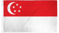 Singapore Printed Polyester Flag 2ft by 3ft