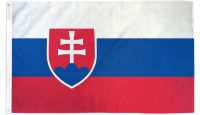 Slovakia Printed Polyester Flag 2ft by 3ft