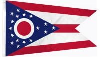 Ohio Printed Polyester Flag 2ft by 3ft