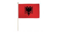 Albania 12x18in Stick Flag