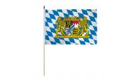 Bavaria Lion 12x18in Stick Flag