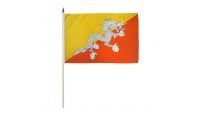 Bhutan 12x18in Stick Flag