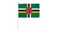 Dominica 12x18in Stick Flag