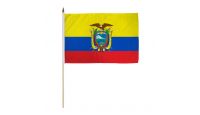 Ecuador 12x18in Stick Flag