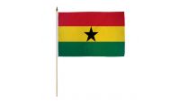 Ghana 12x18in Stick Flag