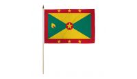 Grenada 12x18in Stick Flag