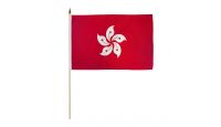 Hong Kong 12x18in Stick Flag