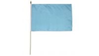 Light Blue Solid Color 12x18in Stick Flag