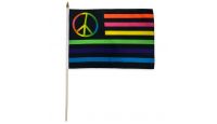 Neon USA 12x18in Stick Flag